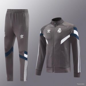 Real Madrid light grey full zip 25/26