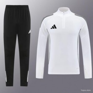 Adidas white half zip 25/26