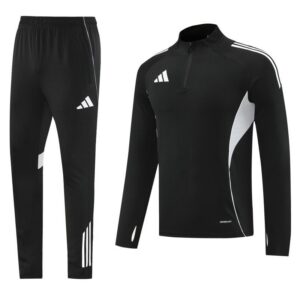 Adidas full black half zip 25/26