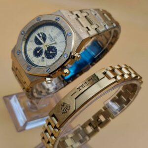 Audemars Piguet Royal Oak Offshore & gourmette rolex