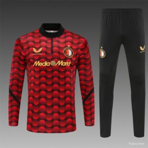 Feyenoord red black camouflage half zip 25/26