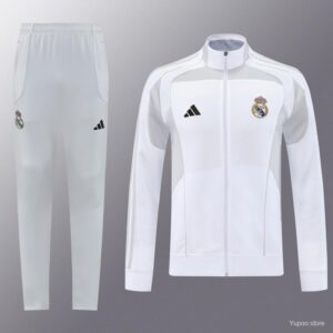 Real Madrid grey white full zip 25/26