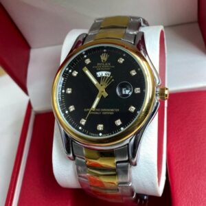 Rolex Oyster Perpetual Datejust Golden Black Silver