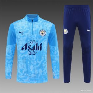 Man City ligth blue camouflage half zip 25/26