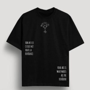 T-Shirt Oversize Black Mandragore