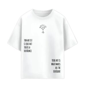T-Shirt Oversize White Mandragore
