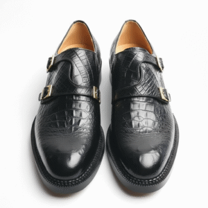 Soulier croco noir